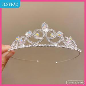 JCSYFAC Cô Dâu Vương Miện Vàng Đám Cưới Phụ Kiện Tóc Pha Lê Rhinestone Cô Dâu Đám Cưới Vương Miện Và Vương Miện Mũ sắt Tóc Trang Trí