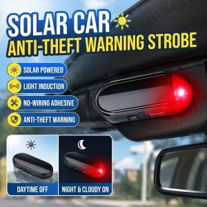 Car Solar Light/Strobe Light/Anti Theft Warning Lamp/Wireless LED Security Beacon/Auto Motorcycle Night Parking Alert