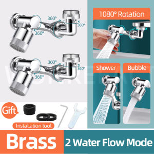 Universal Faucet Aerator 1080° Swivel Bathroom Kitchen Tap Connector Basin Splash Extender Home Sink Accessories