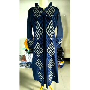 baju muslim model cardigan tenun etnik gamis wanita baju wanita