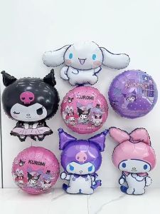 Belon Foil INS Cartoon Balloon Cinnamoroll Kuromi Party Decoration Kids Birthday Photo Props Melody