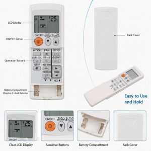 Air Conditioning Remote Control Suitable for Mitsubishi KD06ES KD07BS KP07BS KP06DS KM05B MSZ-GA35VA KM09A