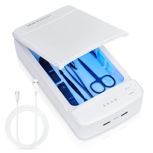Nail Tool Sterilizer with Blue LightLXIANGN Portable USB Sterilizating for Mani SalonTweezersTattooScissorsJewelryPhone WatchKeys