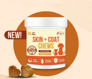 Salmon Skin + Coat Chew For Cat and Dog