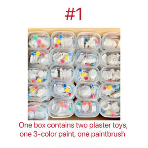 Cartoon colored plaster doll painting handmade diy educational kids toys kids educational toys