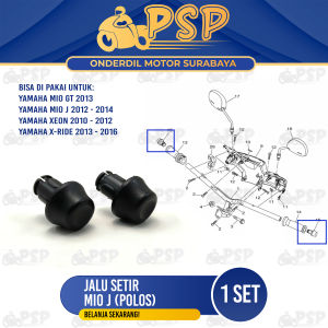 Jalu Setir Mio J  (Per set isi 2) - Bandul Stang Setang Stir Yamaha Fino 115 Mio GT X RIde Xeon RC