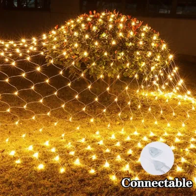 3*2M Raya Christmas LED Curtain String Fairy Lights Net Light Xmas Wedding Party Outdoor Indoor Waterproof Lamp