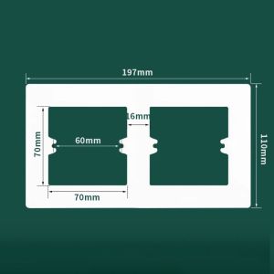YUNAFIN Universal Switch Socket Panel Plastic Switch Socket Frame Wall Switch Decorative Wall Panels Wall