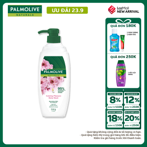 [Chỉ 23.9_Voucher đến 26%] Sữa tắm Palmolive dưỡng ẩm chiết xuất thiên nhiên và sữa dưỡng da ẩm mịn từ hoa 500g