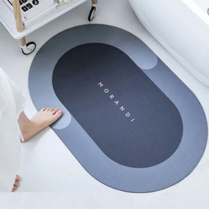 Quick Drying Non-Slip Diatom Mud Mat Bathroom Water Absorb Floor Carpet Toilet Alas Kaki Bilik Mandi