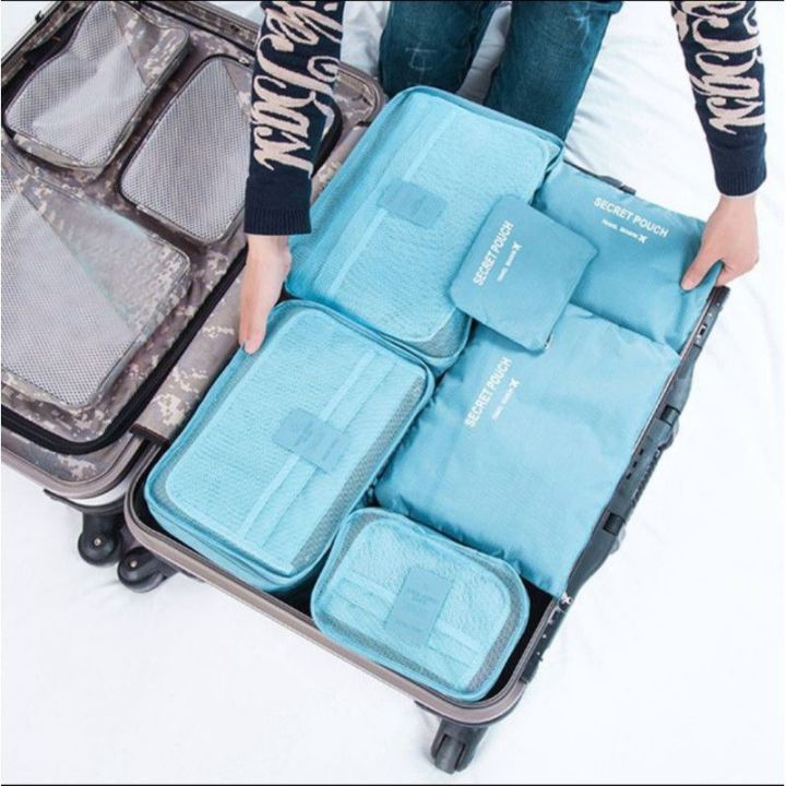 TAS TRAVEL 6in1 SERBAGUNA STORAGE TRAVEL BAG POUCH ORGANIZER MULTIFUNGSI KANTONG PENYIMPANAN PAKAIAN