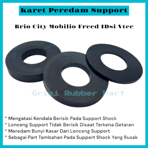 Karet Peredam Support Shock Ekstra Brio City Mobilio Freed IDsi Vtec Depan 1Set(2Pcs) Karet Ban