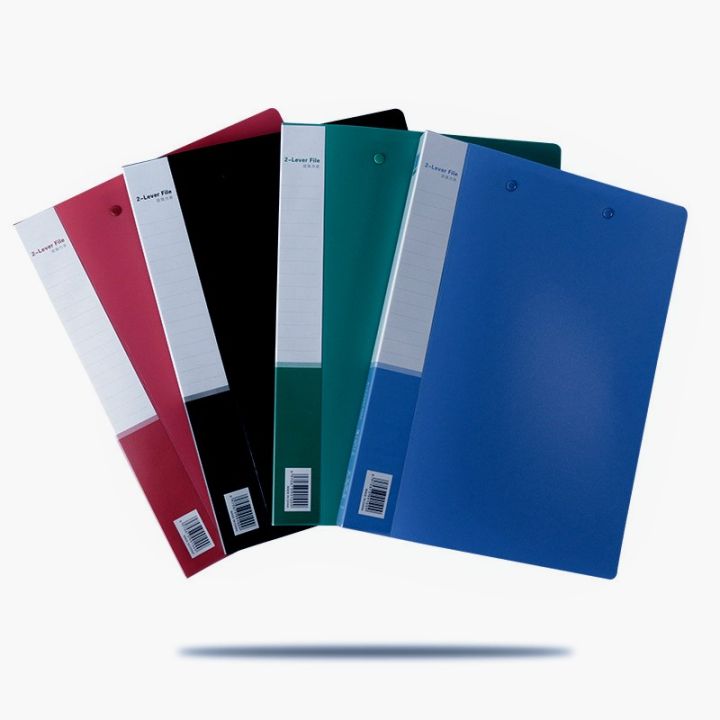 Plastic folder A4 binder single folder double folder PP material folder office storage file folder thickened strong splint student office supplies