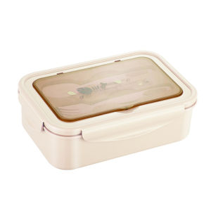 1400ML Lunch Bento Boxes Bento Lunch Box For Adult Kids Childrens With Spoon Fork Durable Perfect Size BPA-Free Food-Safe Materi