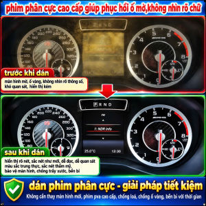 Phim Phân Cực Màn Hình Mercedes A-Class CLA GLA – Cải Thiện Độ Tương Phản Dễ Đọc Dễ Quan Sát