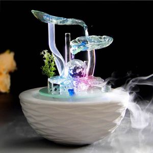 Home Decoration Items Water Fountain Water Fountain Indoor Feng Shui Creative Chinese Style Flowing Water Decoration Circulating Water Water Fountain Indoor Feng Shui Desktop Home Decor
