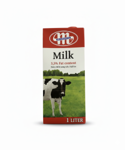 Mlekovita Full Cream Milk 1L - UHT 3.5% Fat Perfect for Cooking Baking & Drinking