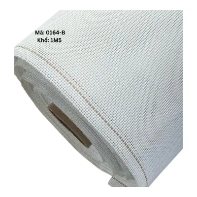Vải lưới textilen cao cấp ngành ngoại thất - Làm ghế sofa ghế hồ bơi ghế quán cà phê sân vườn - Khổ lưới 1.5m màu đen và màu trắng sữa