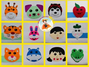 ĐỒ CHƠI MŨ MÚA PHÂN VAI- CHIA NHÓM MẦM NON (VẢI NỈ) LINK 1