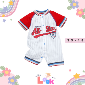 ChudLookRaK ชุดเด็กแรกเกิด ถึง 18 เดือน แบบแขนสั้น เสื้อผ้าเด็กทารก บอดี้สูท เม็ดกระดุม ส่วมใส่ง่าย น่ารัก มีให้เลือกกว่า 30 ลาย