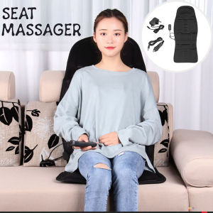 Car Home Office Seat Massager Multifunctional Heat Back Neck Lumbar Chair Relaxation Pad Portable Car Backrest Massager