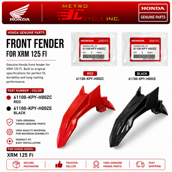 61100-MBW-000ZB Honda Fender front - KFM-Motorraeder 61100-MGS-D30ZD フェンダーCOMP. R201 HONDA（ホンダ）