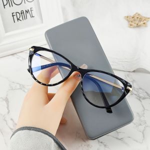 Viendo Kacamata Photocromic Minus Anti Radiasi Blueray Wanita Frame 2 in 1 Bluecromic Potocromic Fotocromic Cat Eye Fashion Antiradiasi Kecamata Sinar Matahari UV400 Kaca Mata Optik
