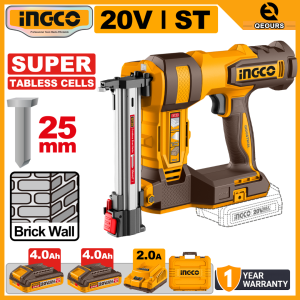 INGCO 20V CORDLESS BRICK NAILER | CBNLI38136