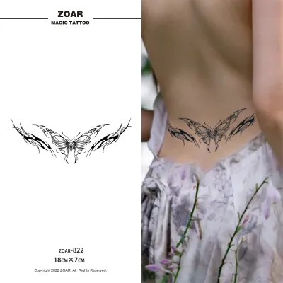 COD แทททู ZOAR L07 Magic tattooเซ็กซี่ สติ๊กเกอร์รอยสัก กันน้ำ รอยสัก ลายสัก 15 วัน สีดำ
