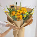 KRAFT CRAFT BROWN Flower Wrapping Paper Bouquet Gift Florist Wrap Wrapper Kertas Pembalut Bunga Hadiah Borong. 