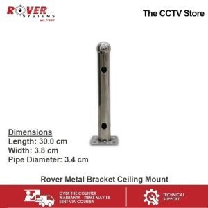 Rover Systems 30.0 cm x 3.8 cm x 3.4 cm I-type Ceiling Mount Stainless CCTV Camera Bracket