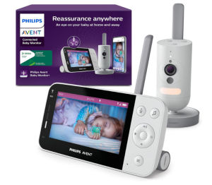 PHILIPS Avent Connected Baby Monitor with WiFi HD Camera Infrared Night Vision Cry Detection Two-Way Audio 12 Hrs Screentime in Eco Mode เบบี้มอนิเตอร์