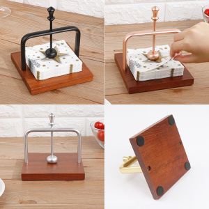 Yo-Fun Wood Tissue Holder Restaurant Paper Drawer Square tissue holder Napkin Tissue Cases Decorative Ornaments Tissue Storage Box