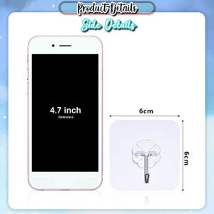 [Little B House] Self Adhesive Curtain Rod Holder Rod Hook Stick Hooks Pole Hook 帘杆挂钩 Penyangkut Langsir Tanpa Paku-SO88