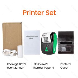 GZQIANJI 58mm Bluetooth Thermal Printer Mini for Windows iOS and Android Receipt Print POS SRS Mobile loyverse KYTE Pos Portable Printer