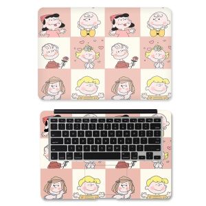 [2pcs] Laptop Cover Sticker Cute Original Snoopy Design Looks Good Fresh Computer Laptop Student Office Dormitory Skin Art Decal 10/12/13/14/15/17 inch