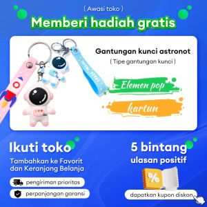 Gantungan Kunci Astronot Boneka Kartun Liontin Tas Bahan Plastik Lembut Kreatif Hadiah Terbaik