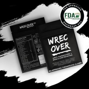 WrecOver Anti Hangover + Brain and Liver Protection Food Supplement (6 Capsules)
