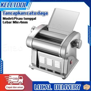 9mm Mesin Giling Mie Listrik 3 Bilah Pisau Gilingan 6-percepatan yang dapat Kue Bawang Mesin Multifungsi Mie Penggiling Mesin Stainless Pangsit Listrik Mesin Pasta Tipe Rol Gilingan Mie Listrik