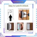 【Upgrade Your Style】 Aluminum Alloy Hinge Door Reinforcement Lock Security Door Reinforcement Lock (including. 