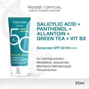 NEW! Wardah UV Shield Acne Calming Sunscreen Serum SPF 50 PA++++