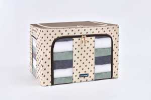 Smartchoice STORAGE BOX 66 Liters Double Zipper / Frame Baja Large Box 66L Kotak Penyimpanan Baju Serbaguna Kotak Multifungsi Intihome