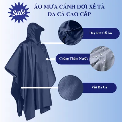 Áo Mưa Cánh Dơi Cao Cấp Màu