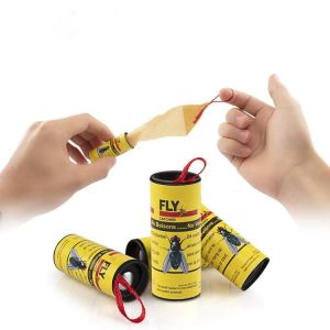 10 Rolls Fly Trap Catcher Sticky Fly Paper Fly Killer Trap Eliminate Flies Insect Bug Glue Paper