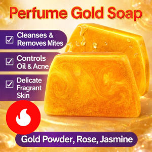 【24H Shipping】Essential oil perfume soap korea - Long Lasting Fragrant Bath Whiteing Soap with 24K golden soap