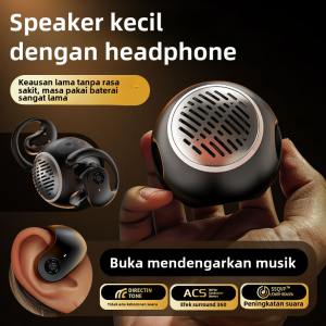 2 in 1 Earphone and Speaker Bluetooth 5.4 Low Latency 45ms Stereo Super Bass