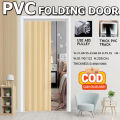 Musi Pvc Folding Door Sliding Door 0.6/6mm Thickness 4 Colors Multiple Uses. 