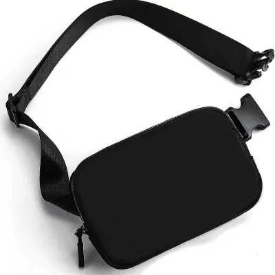 Outdoor Simple Sports Waist Bag for Women Yoga Bag Nylon Chest Bag Running Waist Belt Bag Gym Bag