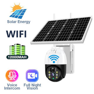 CCTV Solar 4G Sim CCTV IP Camera 8MP HD V380 pro Outdoor Waterproof connect to phone Wireless PTZ Night Vision  Battery