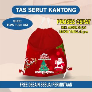 Tas Tote Natal Tas Natal Santa Claus Imut | Harga Murah Gratis Ongkir